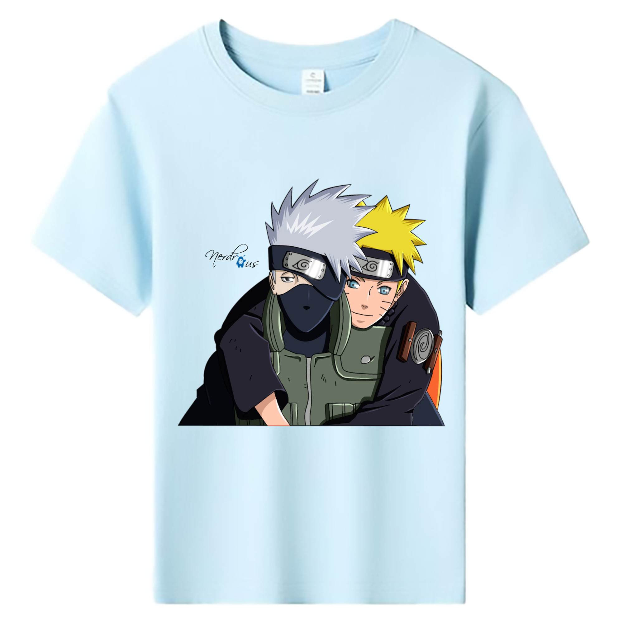 （画像用） NARUTO -ナルト- はたけ カカシ Hatake Kakashi 綿100％キッズTシャツ（フロントプリント）